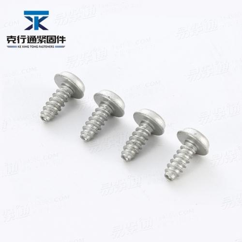 DIN968十字圆头带垫平尾自攻螺丝 十字槽半圆头带介螺丝钉