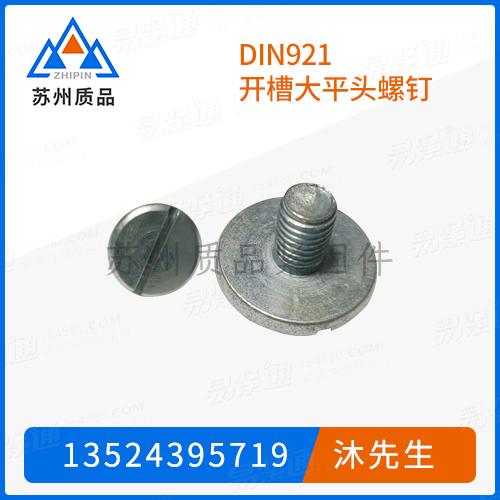 DIN921開槽大平頭螺釘